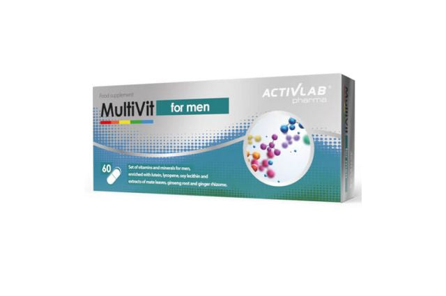 Multivitamīni vīriešiem ACTIVLAB MULTIVIT FOR MEN 60KAP