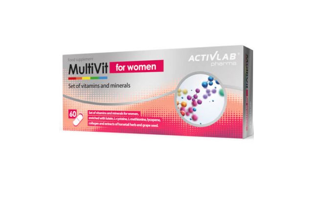 Multivitamīni sievietēm ACTIVLAB MULTIVIT FOR WOMEN 60KAP