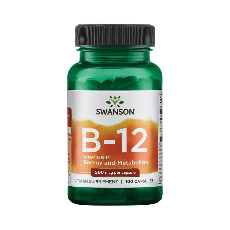 Swanson Vitamīns B12 500mcg 100 kaps.